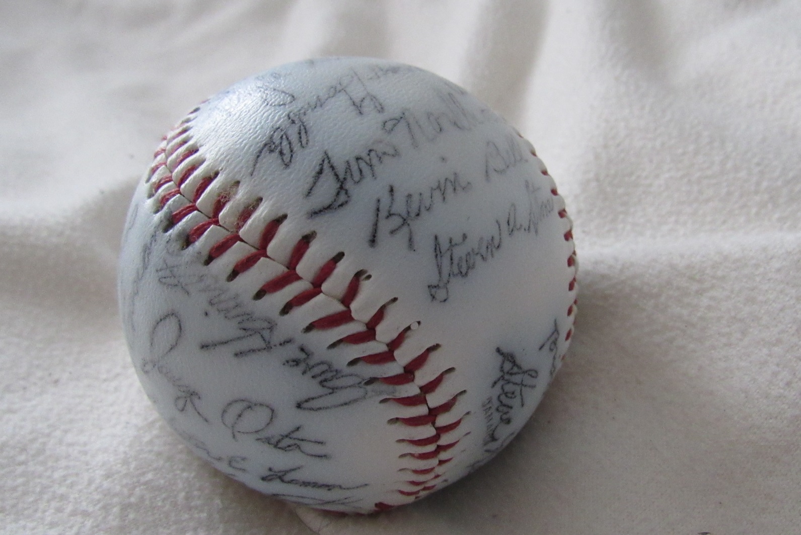 Baseball Ball with Player Signatures